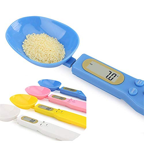 LAURUSQ Portable Kitchen Scale Mini Lcd Digital Electronic Measuring Food Scales Barista Coffee Baking Small Scales Weighing 500G/0.1G,Blue 500G-0.1G