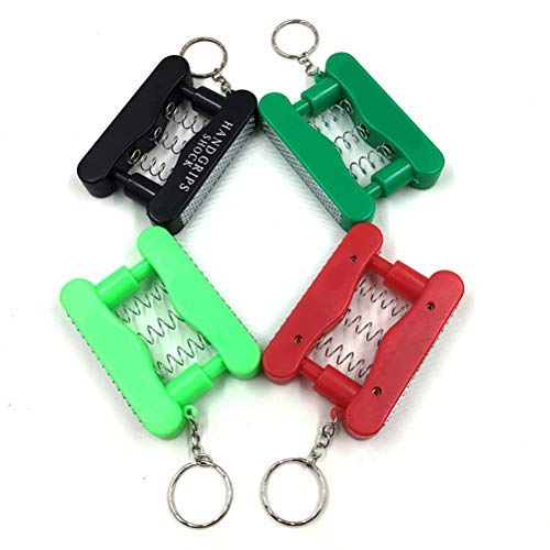 Daxoon electric shock handle keychain funny mini electric shock key chain for prank trick toy random color