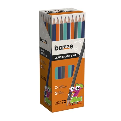 Lapis Grafite Bazze Hb Sextavado Caixa 72 Unidades