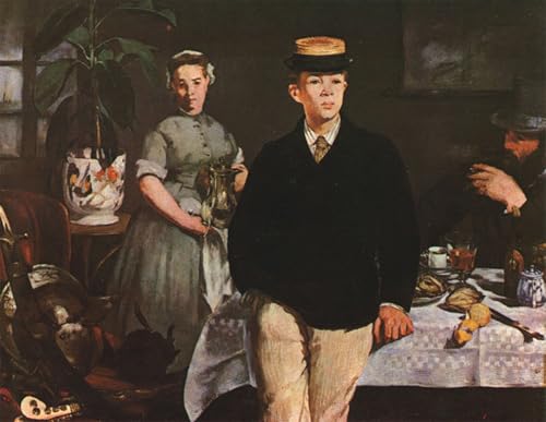 Moderne Art Murale Impression 60x90cm : le chef-d'œuvre de Manet revisité en style graffiti art