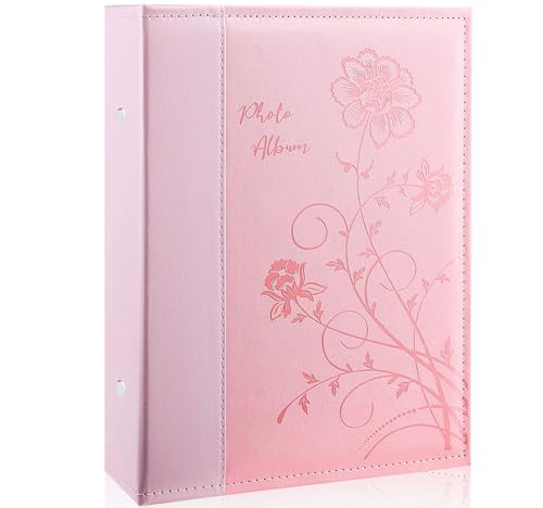 Miaikoe Fotoalbum 10x15 300 Fotos Slip in, große Kapazität Leder Cover...