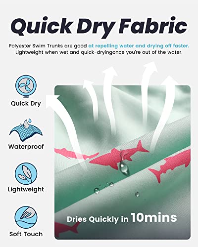 Image of maamgic Mens Swim Trunks Quick Dry Swim Shorts with Mesh Lining Funny Swimwear Bathing Suits 7inch