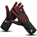 day wolf Heated Glove Liners Electric Gloves for Men Women Rechargeable Battery Hand Warmer for Winter Sports Snow Biking Riding Skiing Cycling Hunting Snowboarding