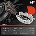 A-Premium Disc Brake Caliper Assembly with Bracket Compatible with Nissan & Infiniti Models - Armada 2005, Armada 2006 (SE Off-Road), QX56 2004-2006, Pathfinder Armada 2004, Titan - Front Driver