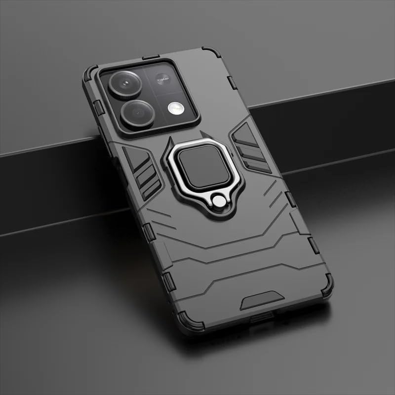 Image of SPAZY CASE Redmi Note 13 Pro Back Cover | Dual Layer Armor Defender Full Body Protective + PC Hybrid Kickstand Back Case for Redmi Note 13 Pro