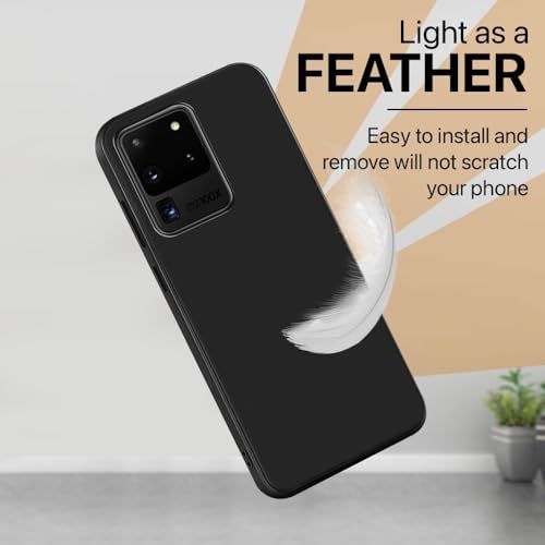 Image of Back Cover for Samsung Galaxy S20 Ultra 4G / S20 Ultra 5G | Full Camera Protection | Premium Liquid Silicon Case | Flexible Bumper Case for Samsung Galaxy S20 Ultra 4G / S20 Ultra 5G (Black)