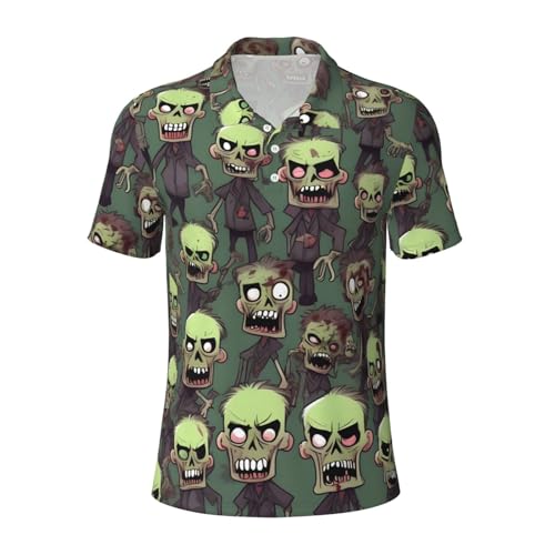 Polo zombies pour homme à manches courtes anti-humidité