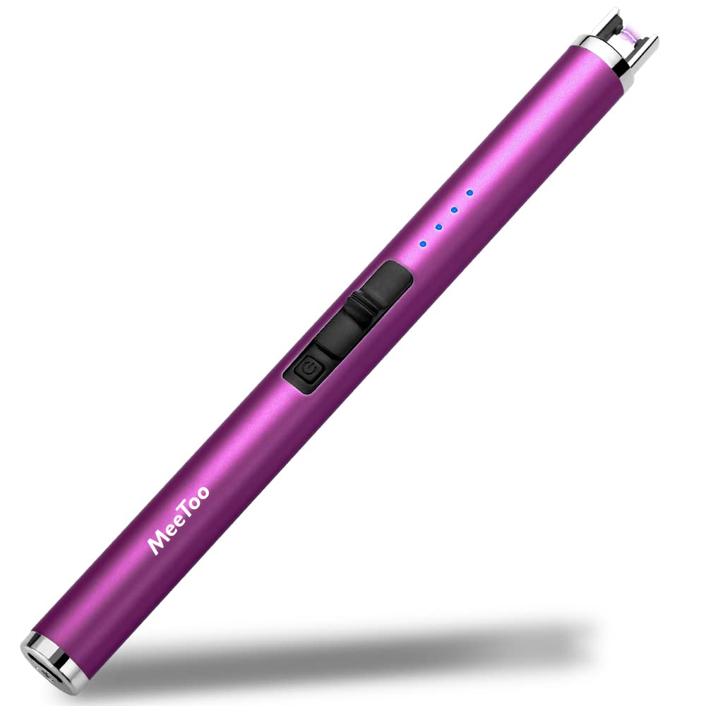 MeeToo Candle Electric Lighter Rechargeable USB Type-C Lighters for Candle Christmas Kitchen Camping Party Gifts for Wife Women