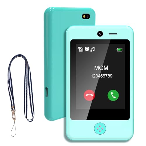 PTHTECHUS Smartphones Niños, Teléfono Inteligente Mini con Juego de Musica para Telefono Móvil Niños 4-9 años