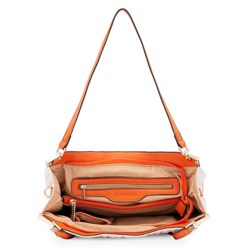 Image of Caprese Shyla Hobo Bag, Large | Self Designed Shoulder Bag for Women with Easy Front Access Pocket | Secure Top Zip | Perfect for Casual & Daily Use