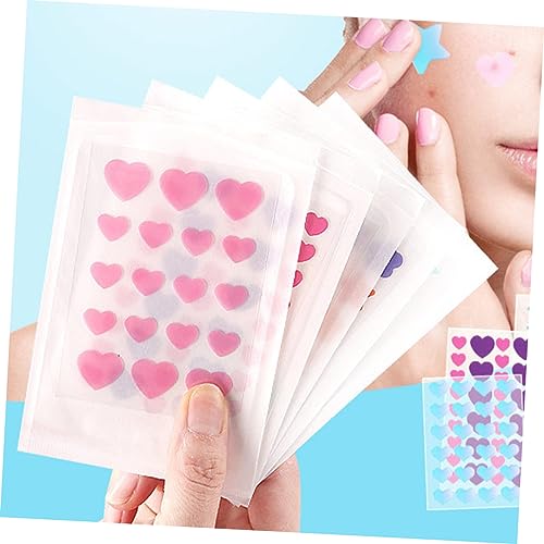 NOLITOY Adesivo De 5 Folhas De Flores Rosa Remendos De Hidrocolóide Remendo De Removedor De Marcas D