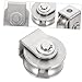 TOBBOMEY Stainless Steel Groove Pulley Block Load Bearing Single Pulley Home Supplies for Lifting Sliding Cables Excellent Craftsmanship Flexibility for Fitness Climbing Industrial Use