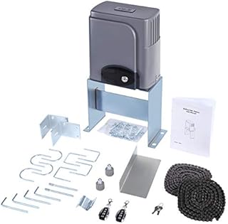 CO-Z Automatic Sliding Gate Opener with 2 Remote Controls, Electric Rolling Driveway Slide Gate Motor, Complete Gate Operator Hardware Security System Kit for Sliding Gate Up to 40 Feet