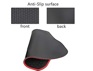 HD-Mart Car Floor Mat for Honda Civic 9th Generation 2012 2013 2014 2015, Custom Fit Rubber Black and Red Auto Floor Liners Mat All Weather Protection Heavy Duty Odorless