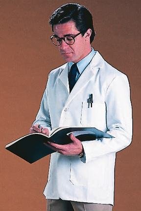 Men's and Women's Short Lab Coats (34''), Small (34 in.)