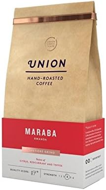 Union Coffee Medium Roast Cafetiere Grind - Maraba Rwanda 200g - Pack of 2