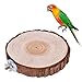 VILLCASE Small Animal Platform Springboard Wood Platform Stand Rack Branch perches for Parrot Bird cage perches Station Board Parrot Station Board Parakeet Perch Chinchilla Stop Sign Log