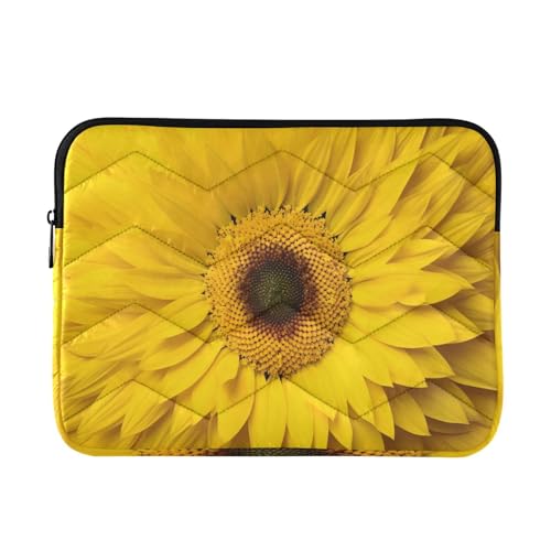 Funda para portátil 13-14 pulg girasol amarilla impermeable