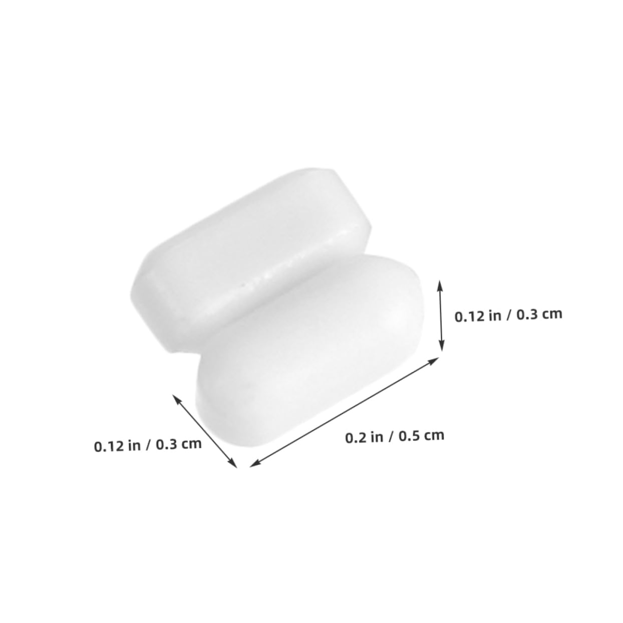 VALICLUD 10pcs Tiges de Mélange Blanches en Ptfe pour Laboratoire, Agitateur Magnétique Cylindrique, Opération Simple et Mélange Complet, Usage en Milieu de Laboratoire