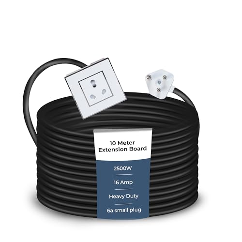 Image of Extension Board Heavy Duty Multi Socket 15A /16A /20A (2500 Watts 6A Small Plug, 10 Meter)