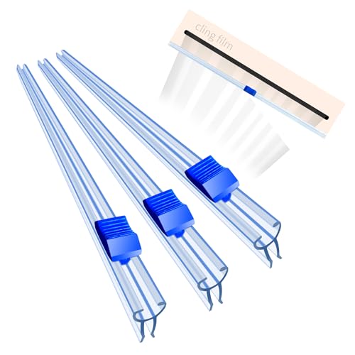 Dispensador Papel Aluminio Film Cortador - 4 piezas Dispensador de papel de 33cm/38cm, Ventosa Dispensador Envoltura Alimentos, Aluminio y Film, Cocina Cortador, Película Adhesiva, para Cocina