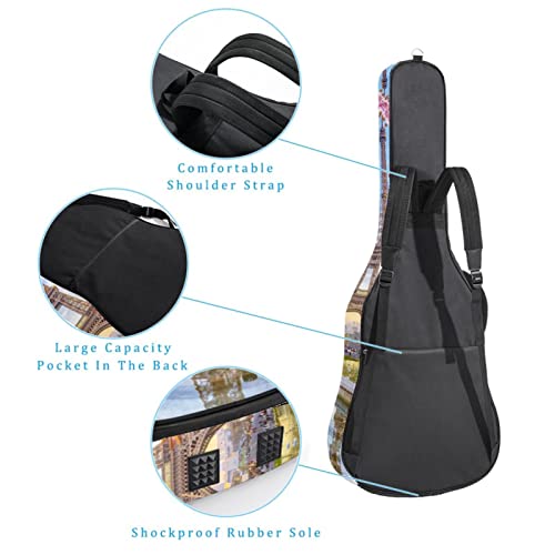 Housse de sac de guitare épaisse avec rembourrage en éponge imperméable pour guitare acoustique électrique basse… - Les Beatles, Paul McCartney, John Lennon, RIngo Starr, George Harrison Housse de sac de guitare épaisse avec rembourrage en éponge imperméable pour guitare acoustique électrique basse… – Image 4