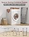 Sakugi Clothes Drying Rack - Foldable Laundry Drying Rack for Clothing & Bedding, Easy-to-Assemble, Space-Saving Metal Airer with Non-Slip Feet, Indoor & Outdoor Use, 55.5