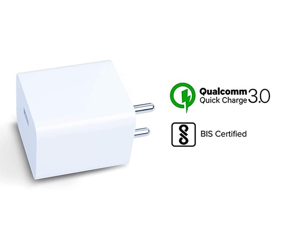 Image of 67W Charger for Infinix Note 30 5G Original QC Adapter Type C 3.0A High Speed Fast Turbo Charge QC 3.0 Smart SinglePort with 1m Type-C Charging & Sync Cable (White, 67W,MT-67)