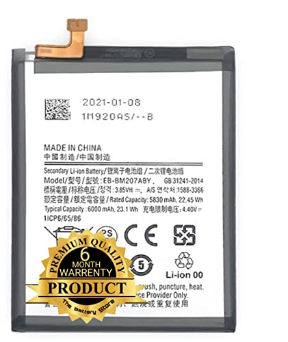 Image of THE BATTERY STORE Orignal Battery for Samsung F12 | M12 | F41 | [M21-2021] M21S | M30S | M31 | M21 | (EB-BM207ABY) 6000mAh with 6 Months Warranty (for Samsung F41)