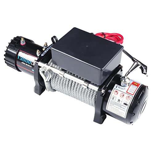 Winche eléctrico SCITOO 13000 lbs 12V con mando inalámbrico miniatura 7