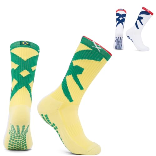 Image of Lux Dual Grip Soccer Socks for Men & Women - DualGrip Engineered for Performance & Comfort - Anti-Slip Grip Socks for Soccer