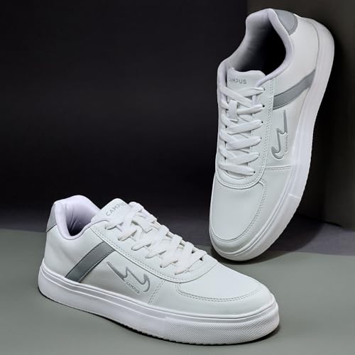 Campus Men Camp Clint Sneakers WHT/L.GRY - Image 8