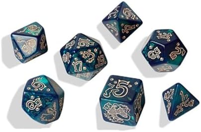 Q-Workshop Jumbo Cats Ornamented Dice Set Whiskers, Ages 14+ image 2