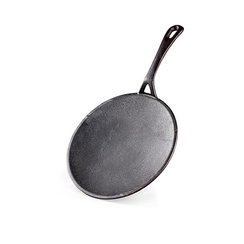 Image of Crystal Pre-Seasoned Cast Iron Roti /Chapati Tawa 250 Mm | Free Handle Cover | 100% Toxin Free | Naturally Non Stick | Long Lasting | Induction & Gas Stove Compatible