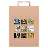 Bolsa de la compra de papel kraft habana de 100 g, colección #arte-colección autores vari#. Dimensiones: 22 x 23 x 10 cm. Personalizado con el gráfico elegido, con impresión digital de alta resolución.