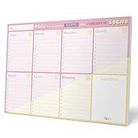 Planner Settimanale Da Tavolo A4 Ana Marin - 54 Fogli A Strappo, Agenda Organizer Senza Date - Foto 2