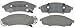 ACDelco Silver 14D376MX Semi-Metallic Front Disc Brake Pad Set