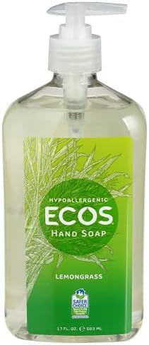 Earth Friendly Products Liquid Hand Soap, Lemongrass (6x17 Oz)
