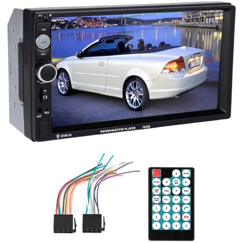 Mediawave Store Estéreo para Coche 2 DIN, estéreo MP5, con Radio FM, Pantalla de 7 Pulgadas, Alta resolución, con Bluetooth, Pantalla táctil, Control Remoto con Mando a d