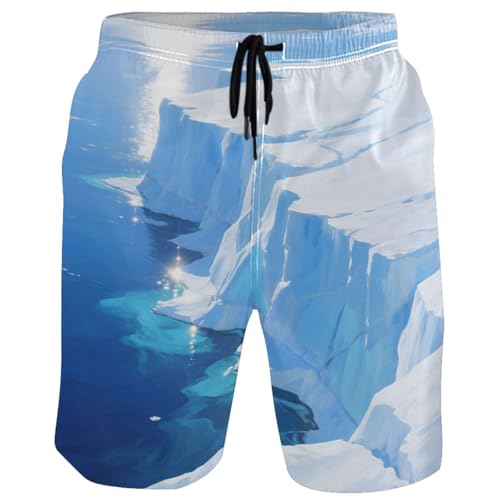 Men's Ocean Ice Swim Trunks Shorts Swimwear Beach Board Short Bathing Suits 2302969