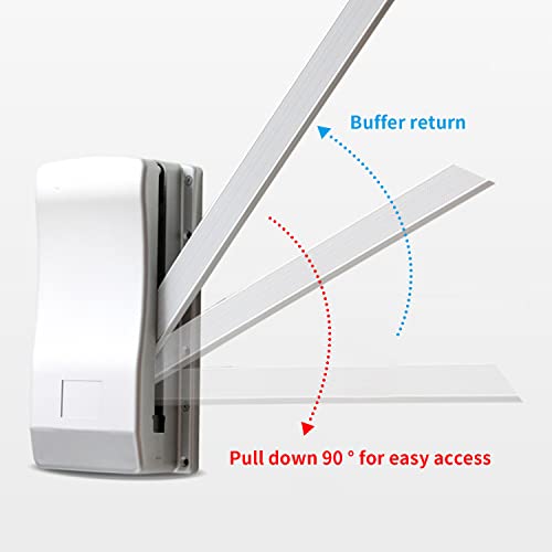 Pull Down Closet Rods, Adjustable 35-48 Inch Wardrobe Rail Lift Collapsible Closet Rod Aluminium Retractable Wardrobe Hanger Clothing Rail Closet Lift Organizer Storage Lift For Wardrobe Bedroom #TOP4