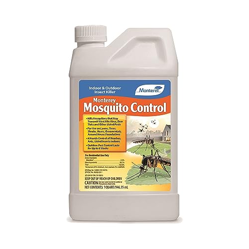 Image of Monterey Mosquito Control - Indoor and Outdoor Insect Killer - Apply with Sprayer - 1 Quart Concentrate