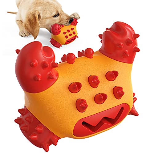 Dog Chew Toys for Aggressive Chewers Tough Dog Dental Chews Toy Indestructible Dog Toys for Large Dogs Puppy Chew Toys (Crab-RED)