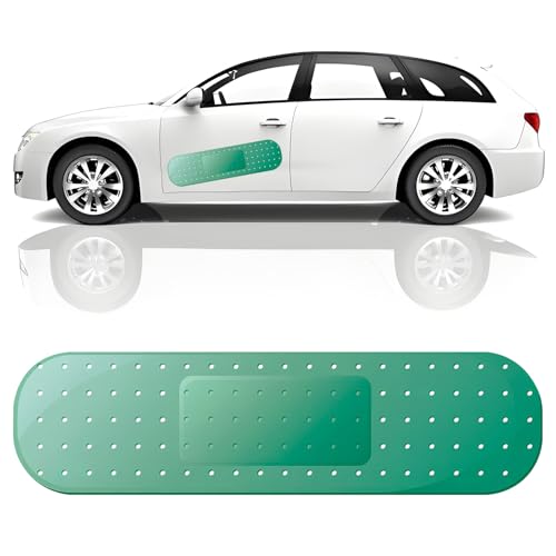 Image of Giant Car Bumper Sticker, Car Bandaid Decal, Bandage Sticker for Car, Large Funny Bandage Vinyl Automotive Decal, Band-Aid Sticker Universal for Vehicle Bumper Window (Green)