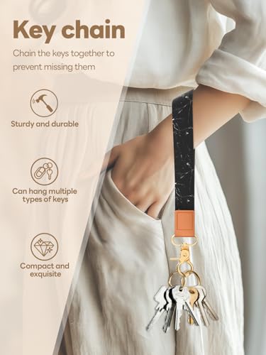 Image of Wristlet Keychain for Women and Men, Key Chain Holder, Wrist Lanyard for Keys