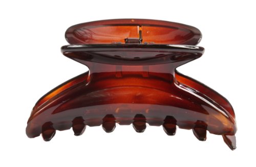 Caravan Covered French Hump Bridge Hair Claw Tortoise Shell.65 Ounce