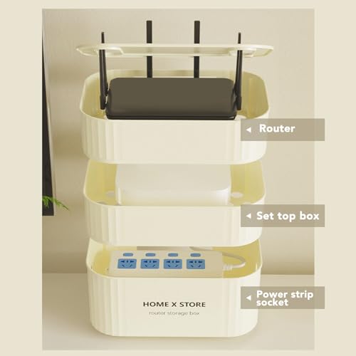 Boîte de rangement WiFi murale pour libérer de l'espace au sol dans l'entrée - 5