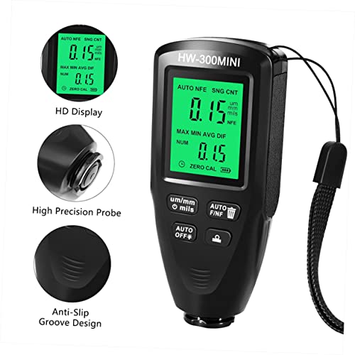 Medidor Digital de Espesor de Recubrimiento LIFKOME para Medición de Pintura Automotriz, Probador No Destructivo con Detección Automática de Sustrato para Capas de Pintura y Uso Industrial miniatura 7
