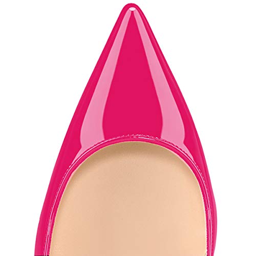 Eldof Women Pointy Toe Pumps, Classy Elegant Heels, 4 inch High Heel Pumps for Office Party Wedding Event3