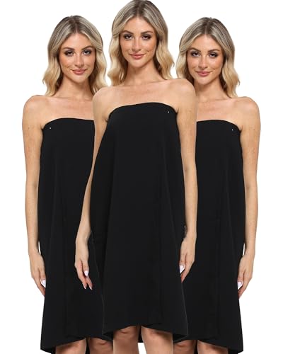 Xeoxarel Bath Towel Robe for Women, Lightweight Soft Towel Wraps, Comfortable Bathrobe, Perfect for Spa, Sauna, and Pool
